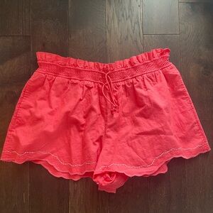 Anthropologie High Waist Coral Shorts